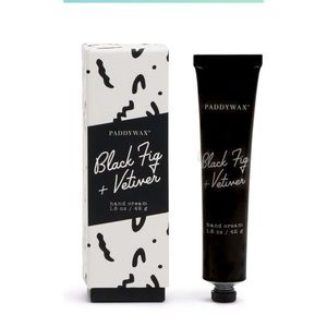 NIB paddywax black fig and vetiver hand cream